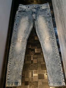 Distressed Denim Jeans