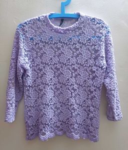 Lavender Lace Top