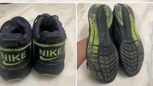 Only 349Rs Nike Black Shoes Like New For Boys