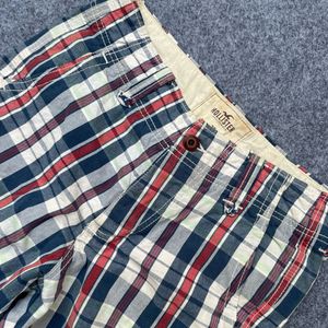 Hollister Plaid Cargo Shorts