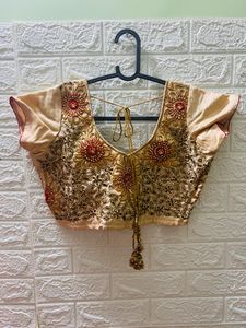Beige&amp;Red Colour Bridal Lehenga,Blouse,Dupatta F