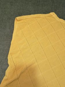 Yellow Knit Sleeveless Top