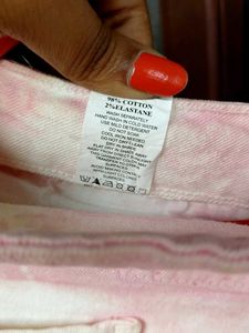 Tie-Dye Pink Denim Jeans