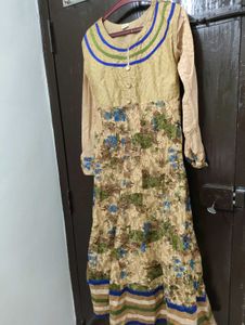 Elegant Floral Print Kurta