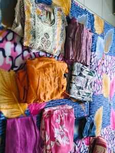 Ethnic Kurta Sets 5 combo trousers suit