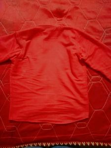 Red Long Sleeve Button-Down Shirt🤩Only In150rs