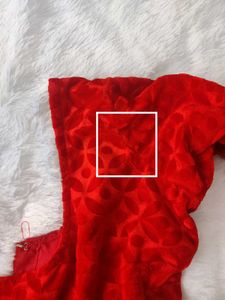 RED VELVET BLOUSE