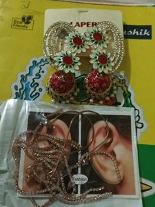 Statement Earrings &amp; Necklace Set