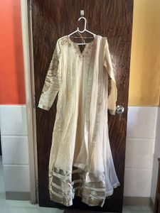 34 bust 3 piece anarkali kurta set for women