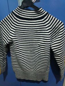 Striped Turtleneck Sweater