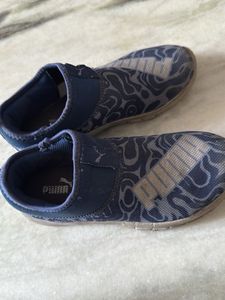 Puma Kids Blue Slip-On Shoes 32 size