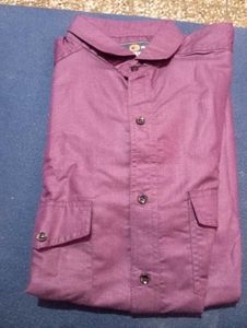 wine colour casual shirt size 44-46 (new)