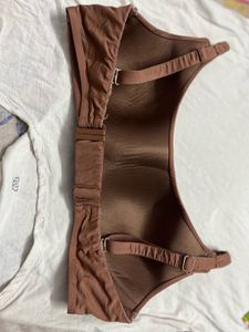 Calzidonia Branded Brown Padded Bra