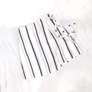 Solid Top With Striped Skirt