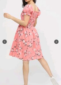 Floral Pink Mini Dress