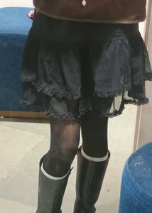 Gothic Tiered Ruffle Skirt