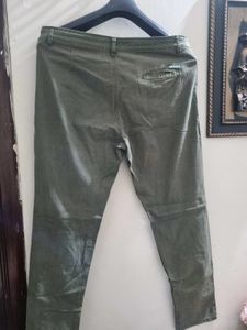 Olive Green Casual Pants