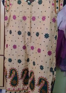 Floral Print Kurta