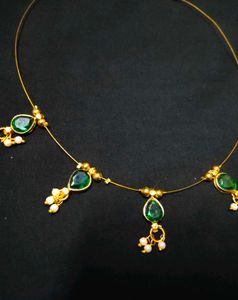 Emerald Green invisible Necklace
