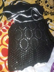New/Unused Embroidery 🪡 Trendy Black Gown
