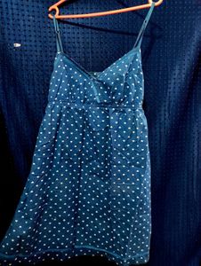 cute heart patterned dress🩵