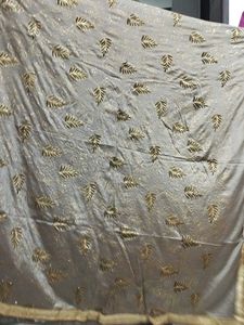 Gray Dupatta Like Dress Material