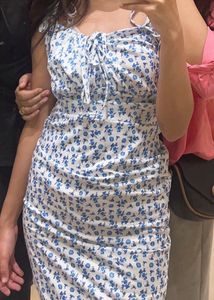 Floral Dress With Tie-up Straps