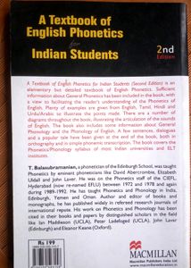 A Textbook Of English Phonetics By T Balasubramanian