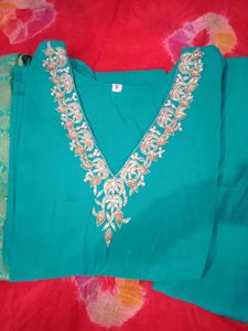 V Neck Trending Kurta Plazo Pant With Dupatta