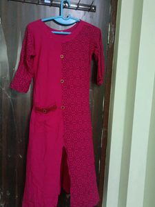 Rayon Straight Cut Umbrella Kurti L Size