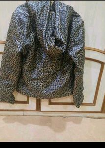 Leopard Print Puffer Jacket