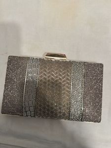 Silver Evening Clutch