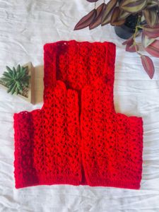 Sleeveless Woolen Jacket