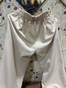 Beige Casual Pants