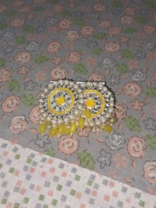 yellow earrings