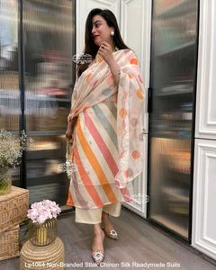 Striped & Polka Dot Readymade Suit