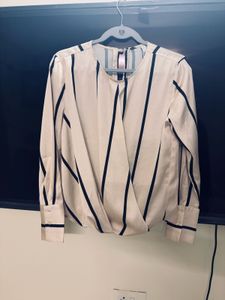 Striped Long Sleeve Blouse