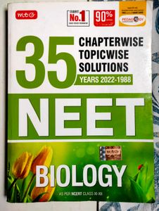 MTG 35 Years Chapter Wise PYQs Book Biology