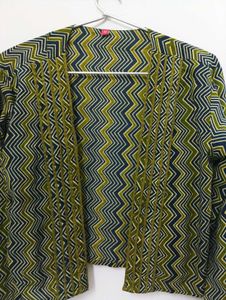 Jaipuri Printed Open Front Jacket