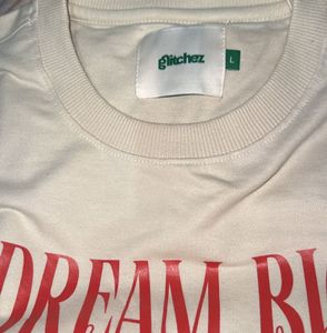 “New “Cropped Graphic Sweatshirt