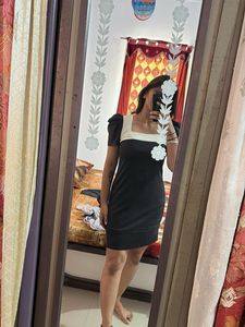 Two-Tone Mini Dress