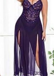 Lace &amp; Mesh Lingerie Dress