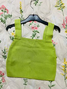Green Crop Top