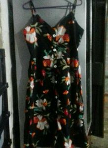 Floral Print Button-Down Dress