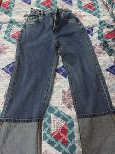 Wide Leg Denim Jeans