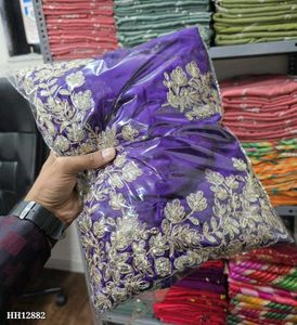 Silk Embroidery Saree With Stitch Blouse