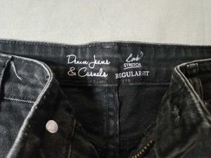 Distressed Black Denim Shorts
