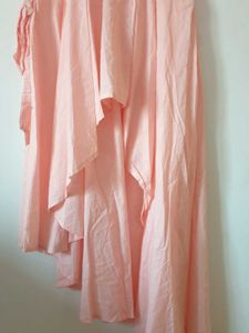Peach High Low Hem Top