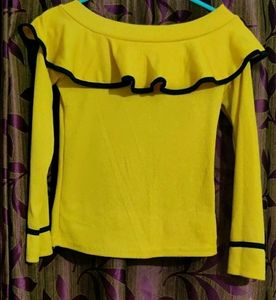 Ruffled Off Shoulder Top