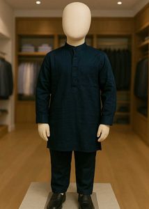 🇳🇿💫💗Boys' Navy Blue Kurta Set